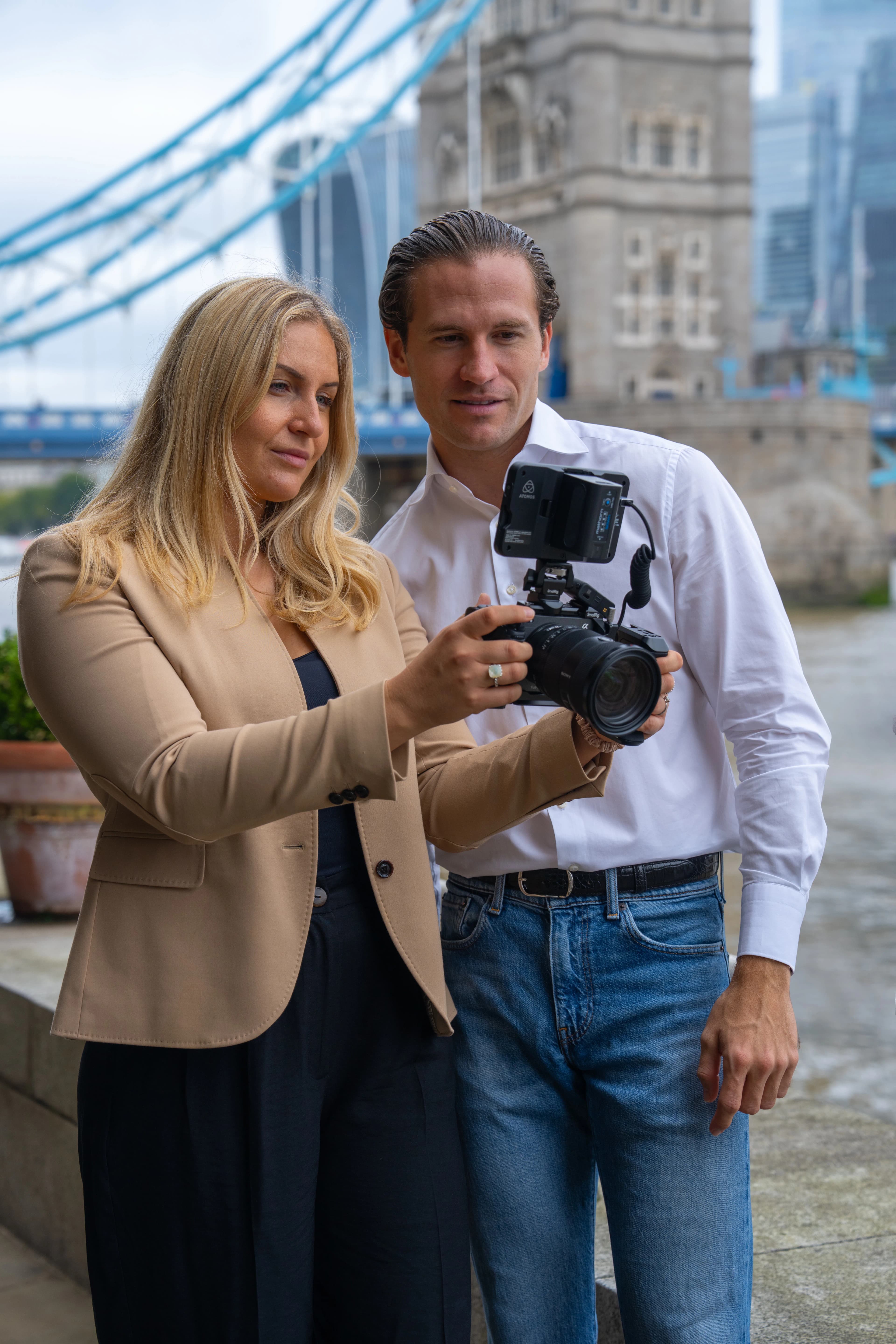Holly and Joe at work