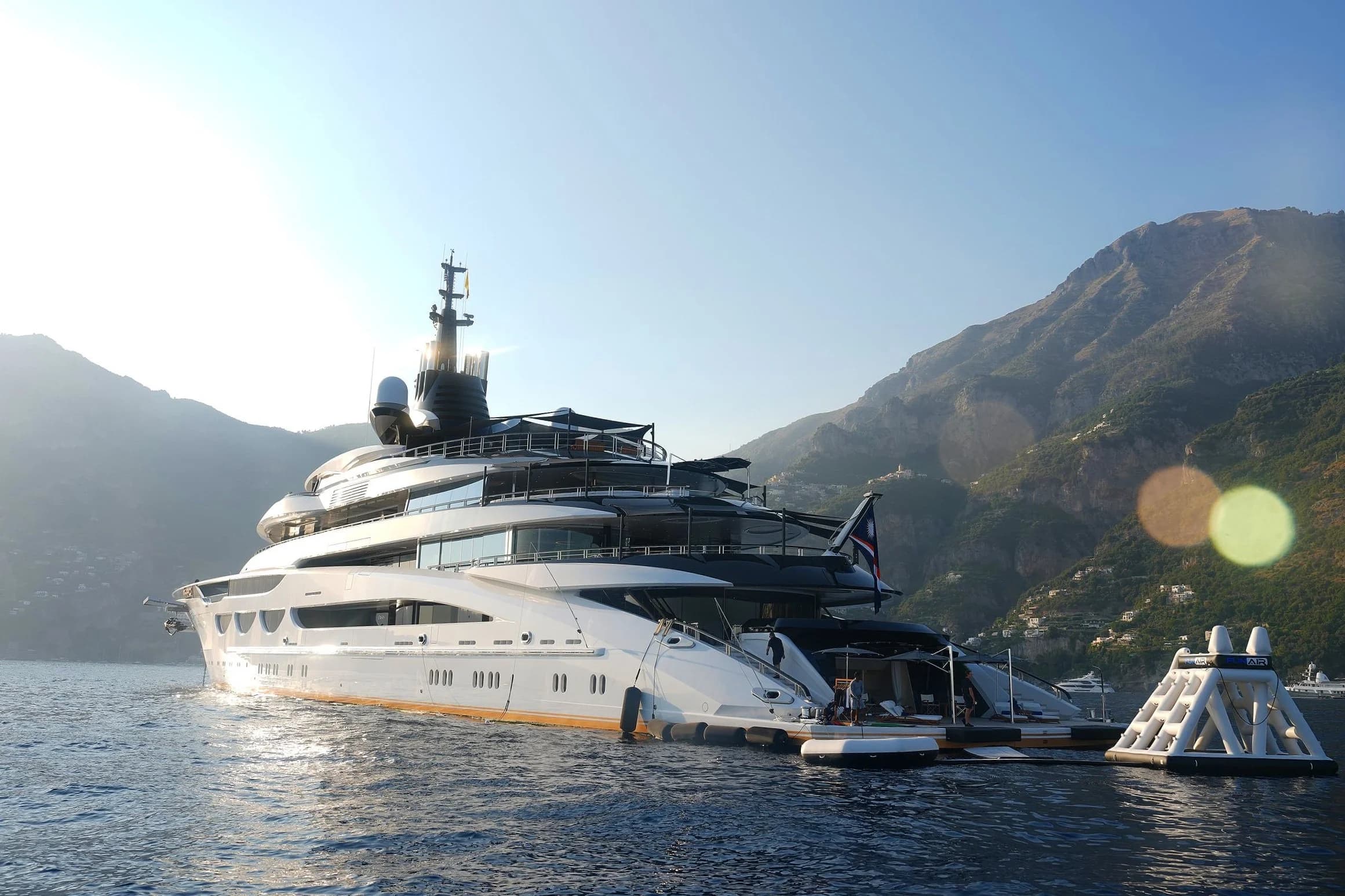 Luxury yacht interior